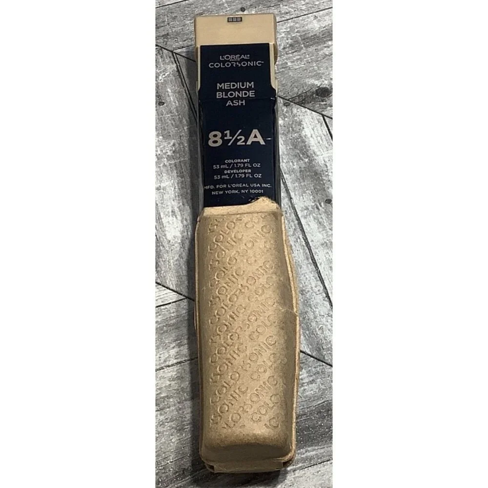 LOreal ColorSonic Medium Blonde Ash 8 1/2A Hair Color Kit 1.79 Fl Oz
